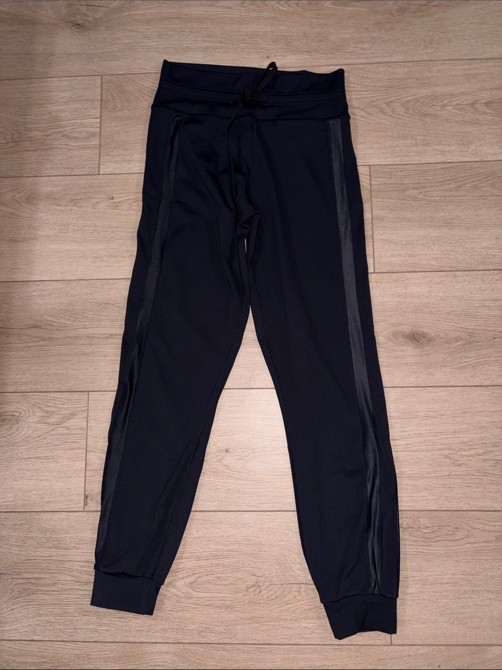 Women’s Black Jogger Sweatpants with Side Stripe